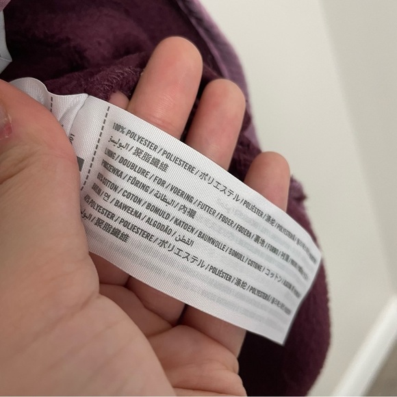 [Abercrombie & Fitch] Purple Sherpa Mock Neck Pullover Sweater - Picture 7 of 8